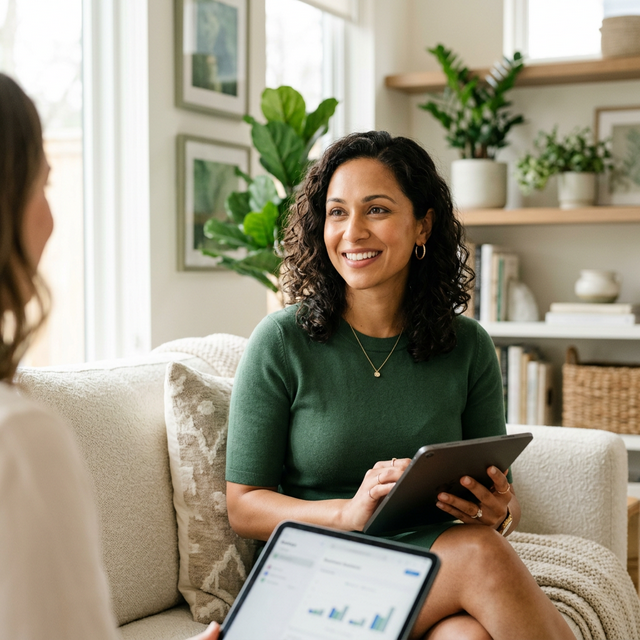 Janita providing consultation